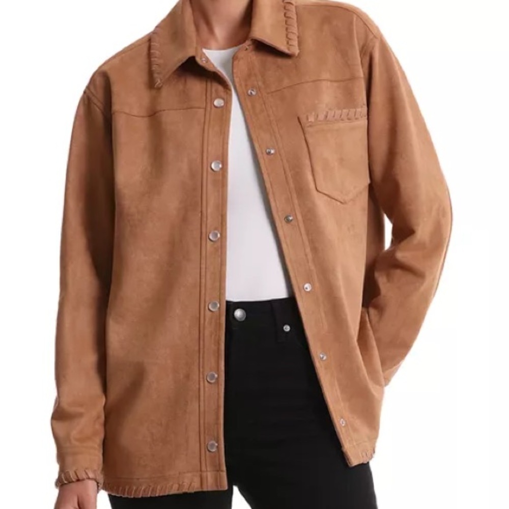 Bagatelle New York Faux Seude Shacket SZ Large NEW SOFT!!!